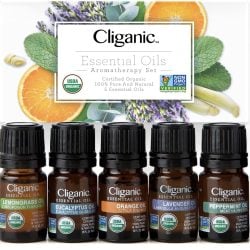 Cliganic Organic Essential Oils Set (Top 5)